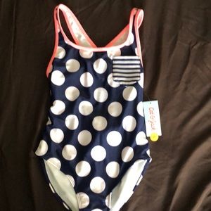 Girls ones piece bathing suit, size 10/12